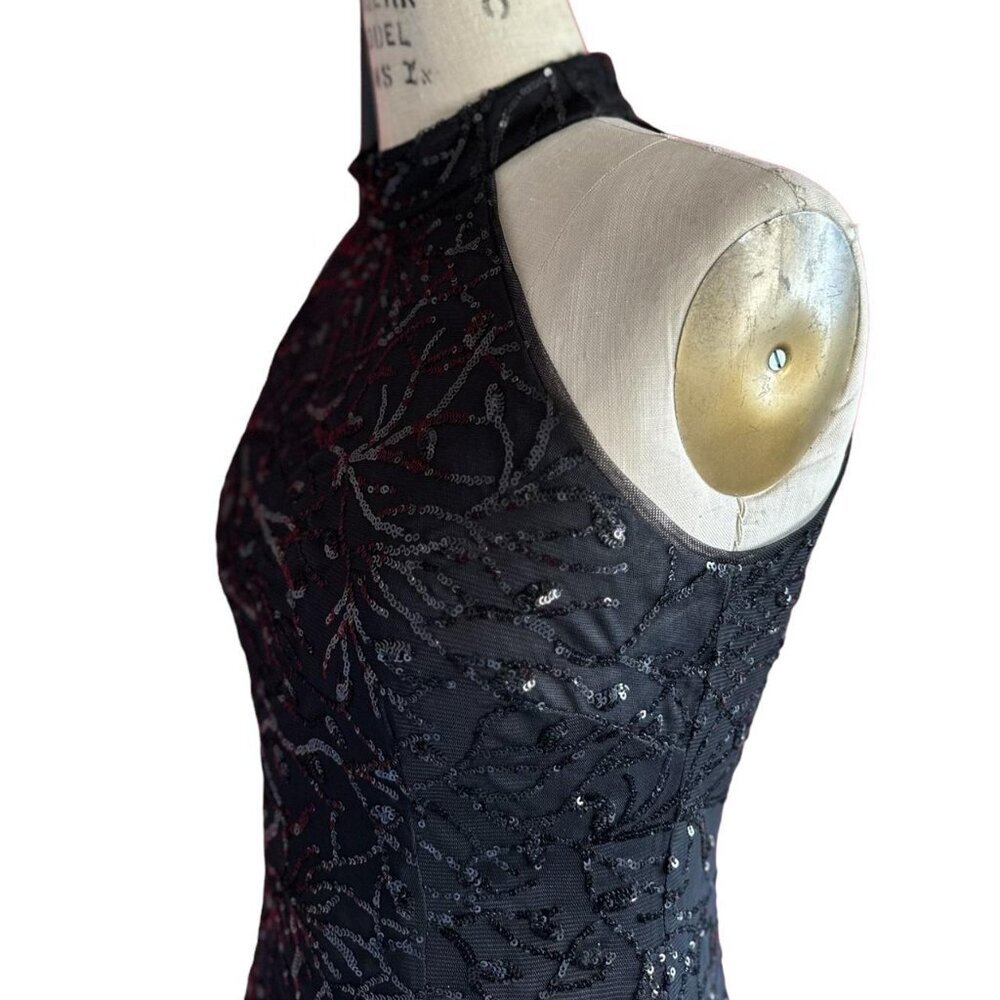 Bcbgeneration Black Formal Sequin Full Length Gow… - image 5